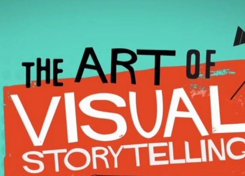 stylized text reading The art of visual storytelling