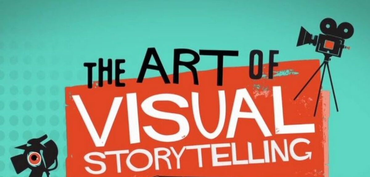 stylized text reading The art of visual storytelling